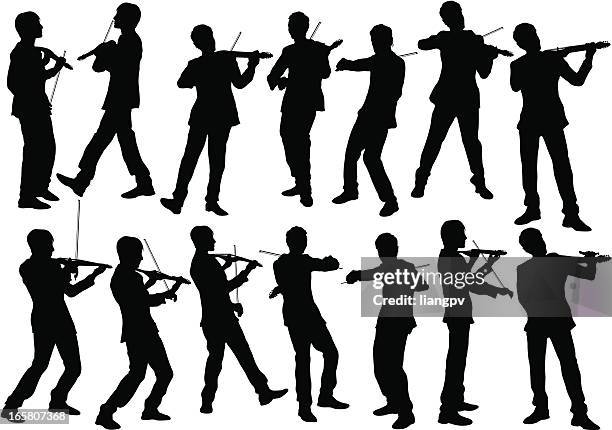 violinist - violin stock illustrations