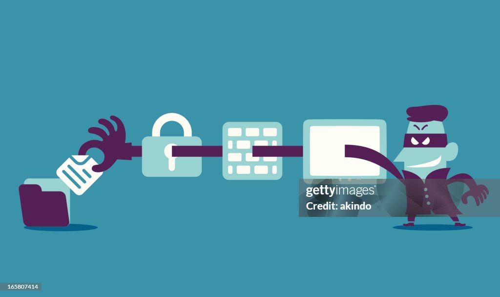 Vektorgrafik Von Comic Computer Hacker Stock-Illustration - Getty Images