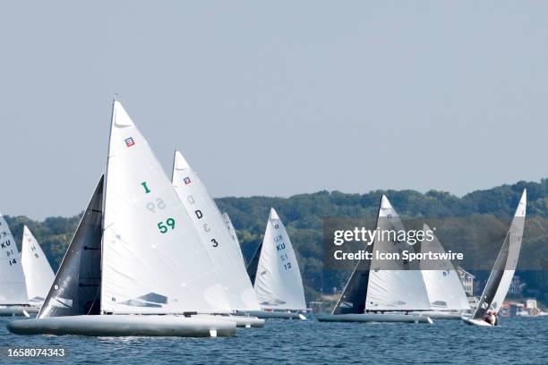 SAILING: SEP 10 E Scow Nationals Regatta, News Photo