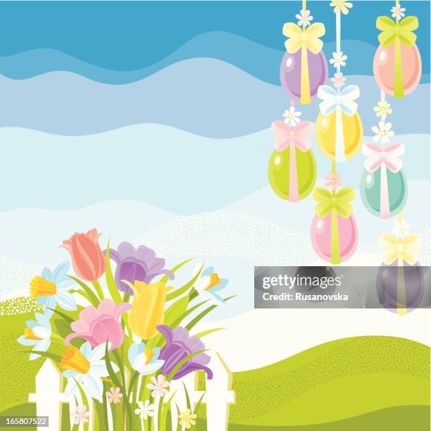 easter - daffodil stock illustrations