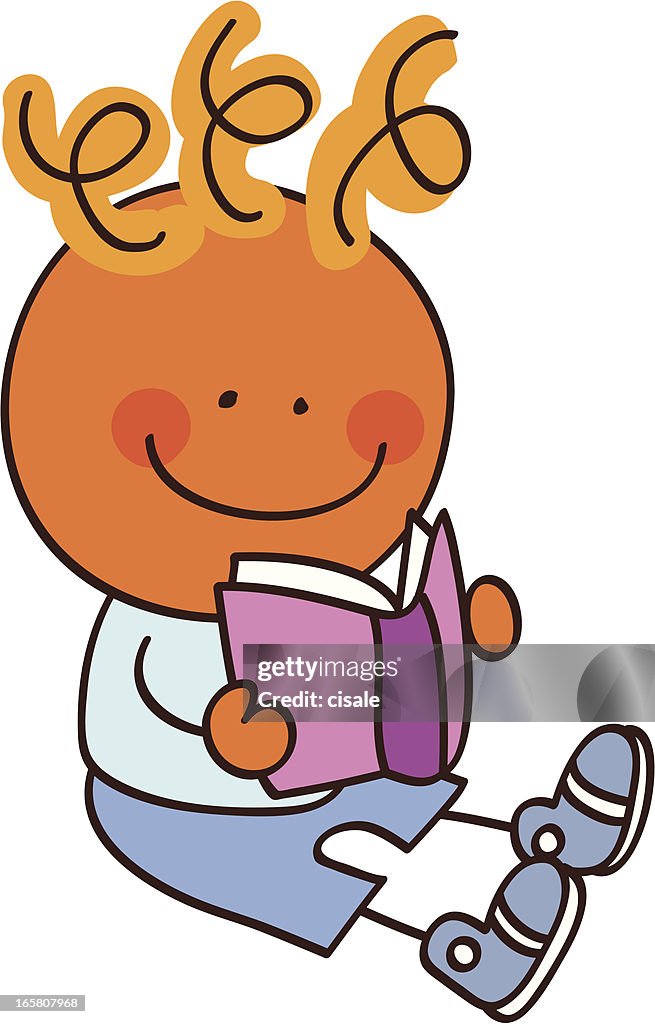 Black boy reading