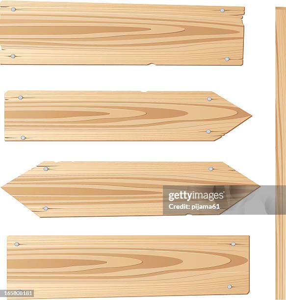 wood planks against a white background - plank stock illustrations