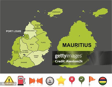 Mauritius navigation map Mauritius navigation map