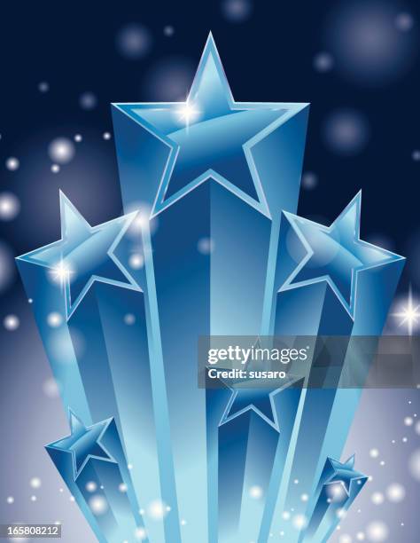 ilustraciones, imágenes clip art, dibujos animados e iconos de stock de súper estrellas brillan por ráfaga - 3d snow