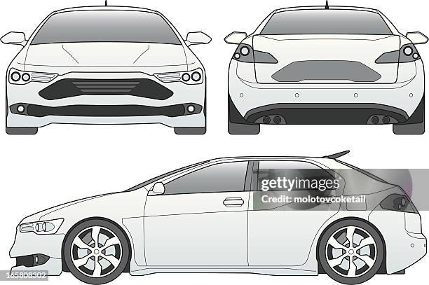 car line art - in front of stock illustrations