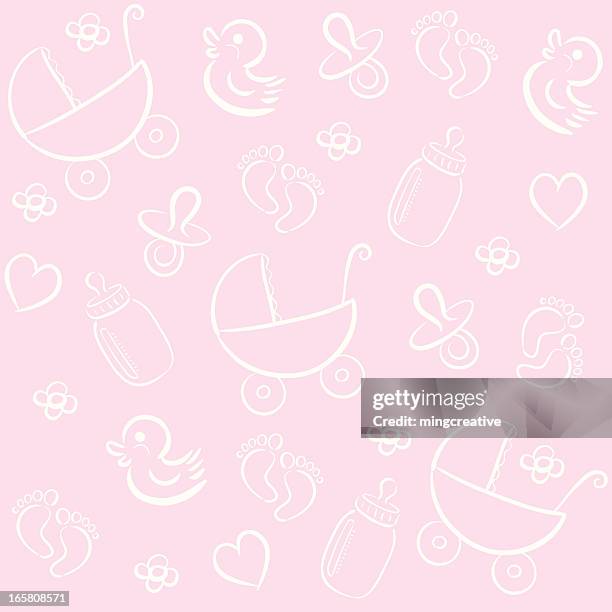 baby-muster - baby background pattern stock-grafiken, -clipart, -cartoons und -symbole