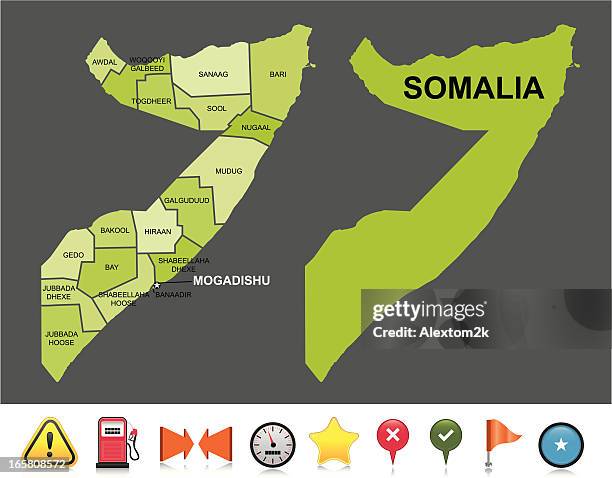 somalia navigation map - somalia stock illustrations