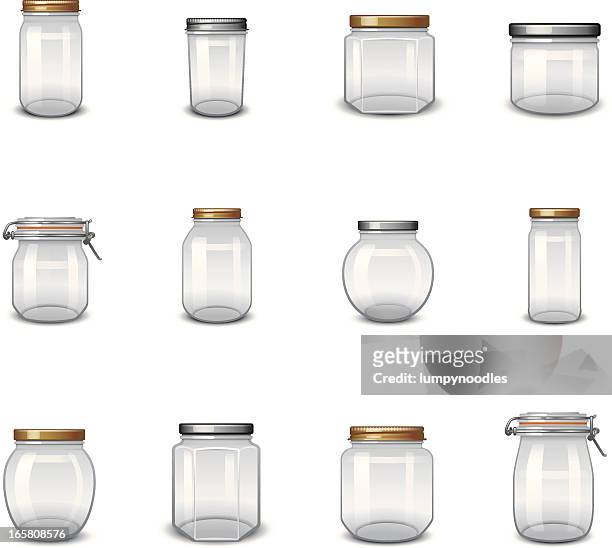 jar icons - container stock illustrations