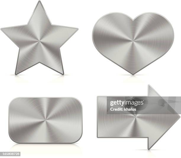 aluminium icons - steel stock illustrations