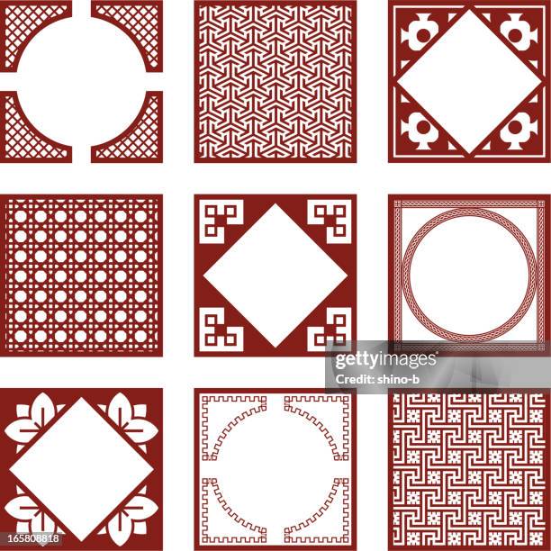 Chinese Frame Pattern Chinese Frame Design Photos and Premium High Res Pictures - Getty Images