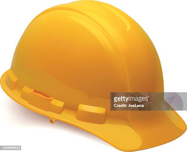 construction hardhat - helmet stock illustrations