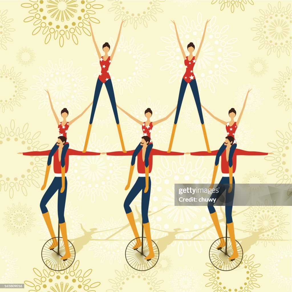 Circus Examples Circus Acrobatics Show High-Res Vector Graphic - Getty Images
