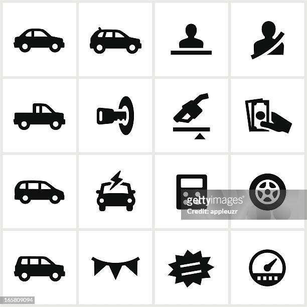 stockillustraties, clipart, cartoons en iconen met car dealership icons - ontsteking