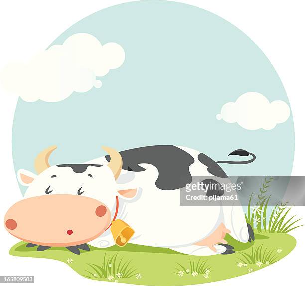 cow - spotted cow stock illustrations