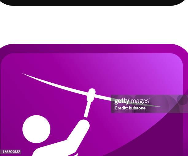 exhilarating extreme activities royalty free vector icon set stickers - bungee jumping stock illustrations