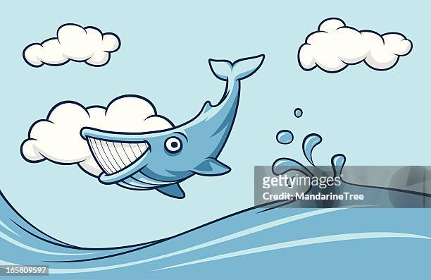 walmotiv - blue whale stock-grafiken, -clipart, -cartoons und -symbole