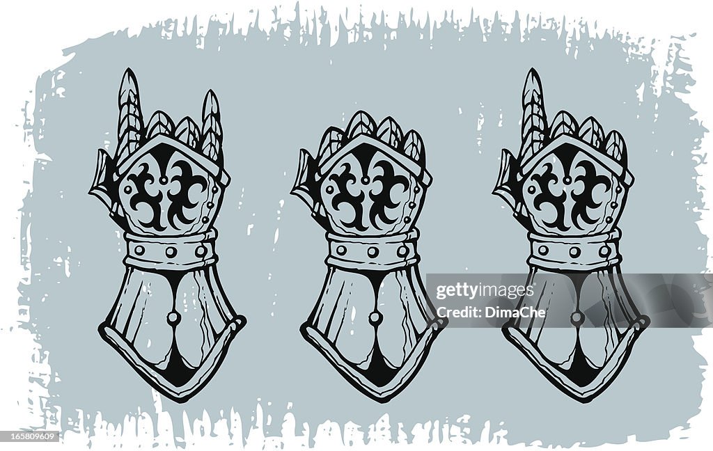 Heavy metal Handschuhe