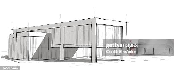 architecture - office building pattern stock illustrations