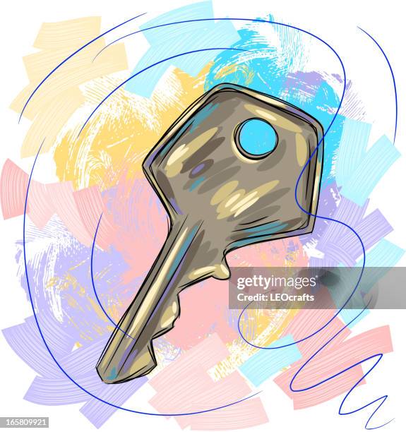 key - brass background stock illustrations