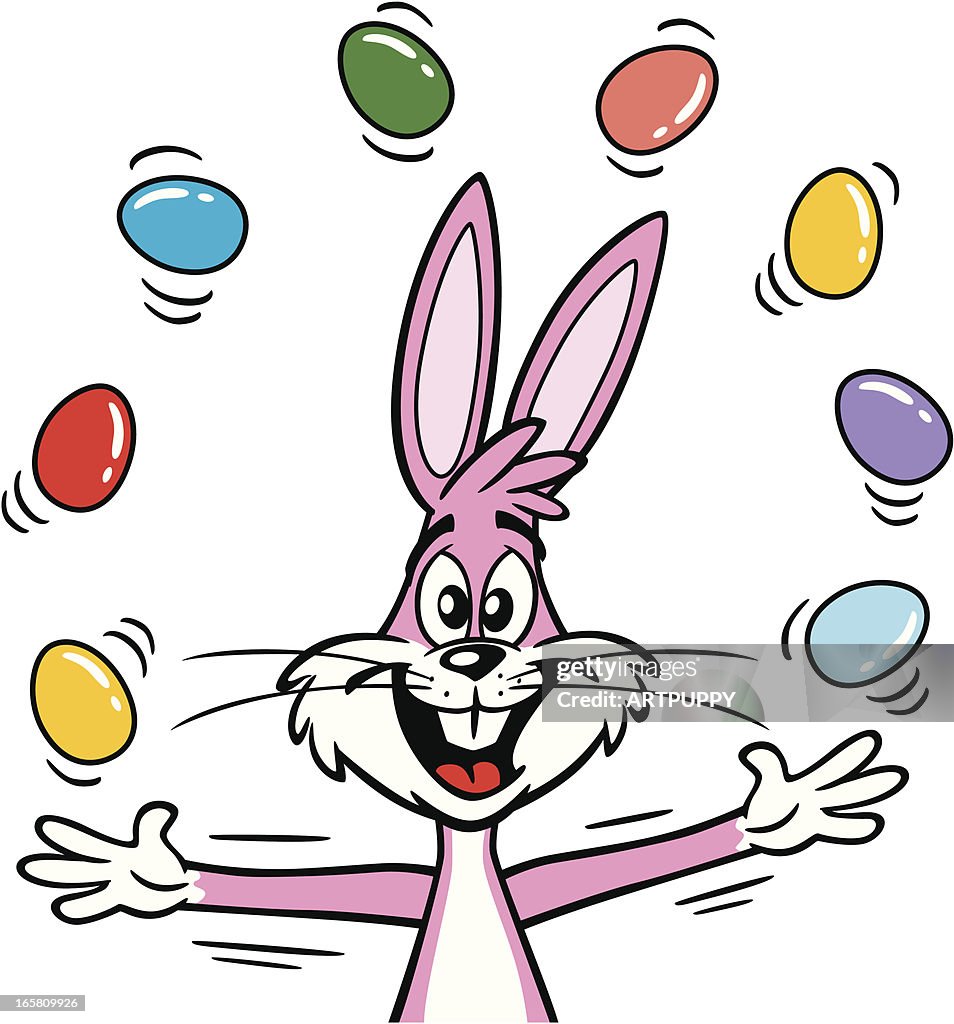 Easter Bunny With Eggs