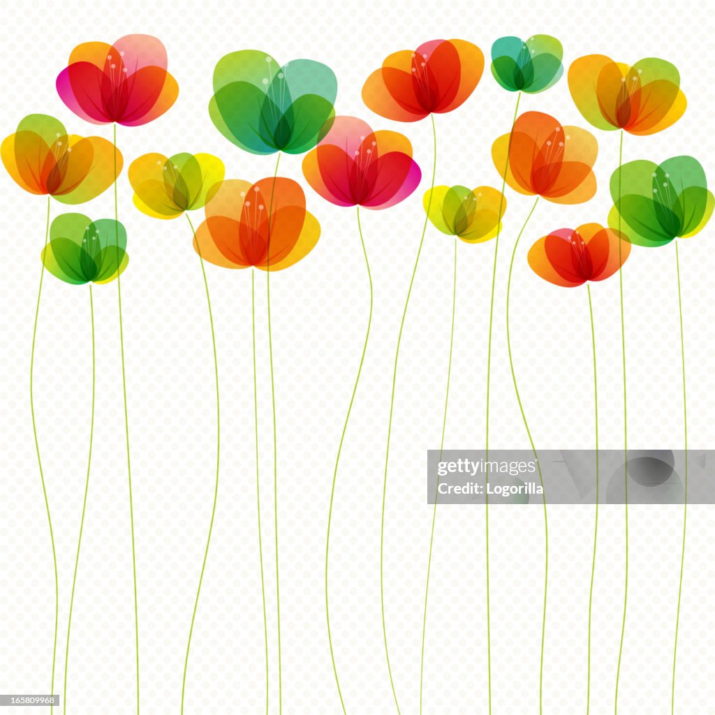 Spring flowers (seamless)
