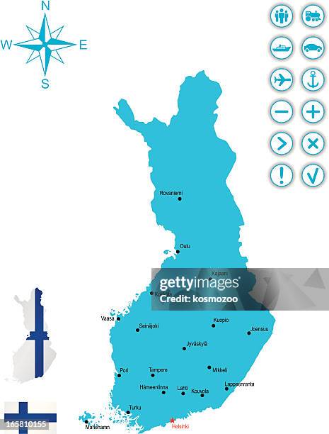 finland - finland map stock illustrations