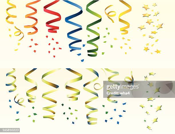 party streamers - streamer background stock illustrations