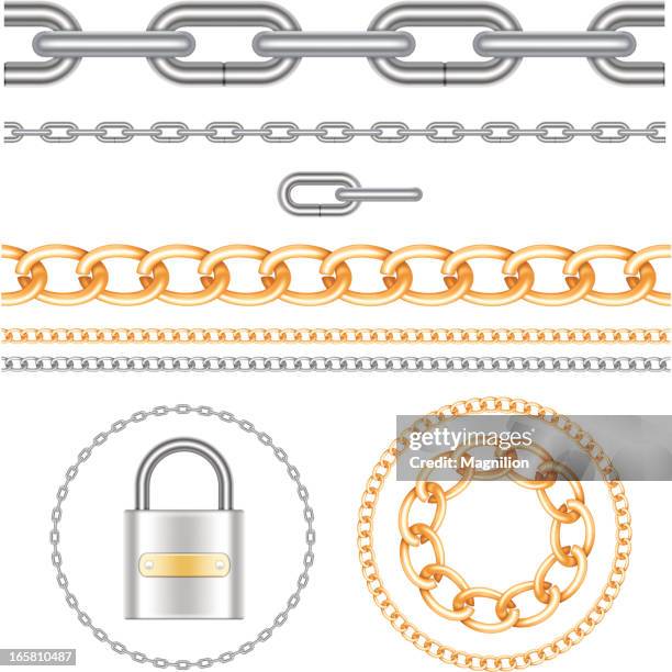 kette und vorhängeschloss - ewigkeit stock-grafiken, -clipart, -cartoons und -symbole