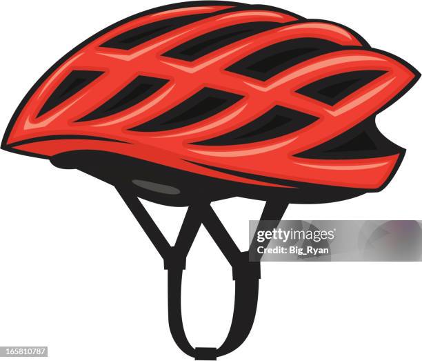 ilustraciones, imágenes clip art, dibujos animados e iconos de stock de casco de bicicletas - casco