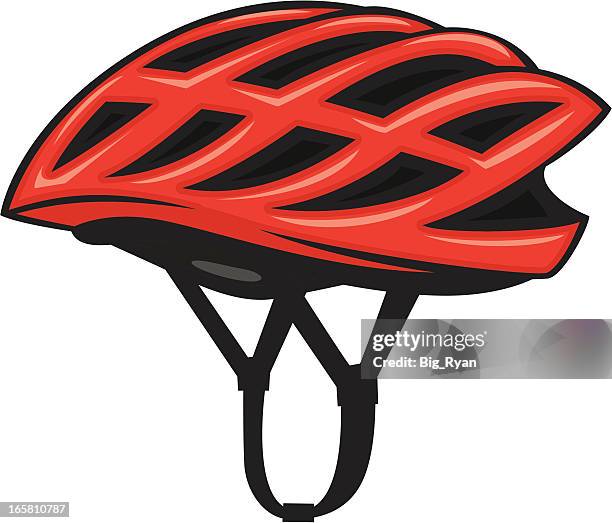 stockillustraties, clipart, cartoons en iconen met bicycle helmet - helmet