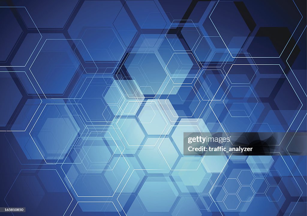 Abstract Blue Technical Background High-Res Vector Graphic - Getty Images