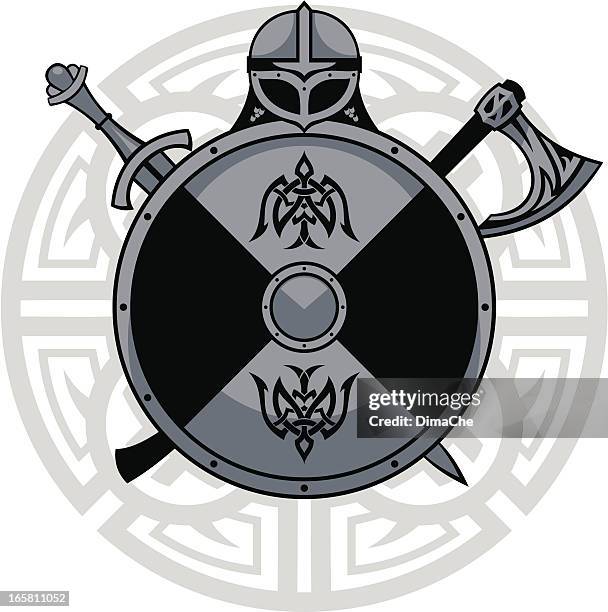 viking armor - wikinger stock-grafiken, -clipart, -cartoons und -symbole