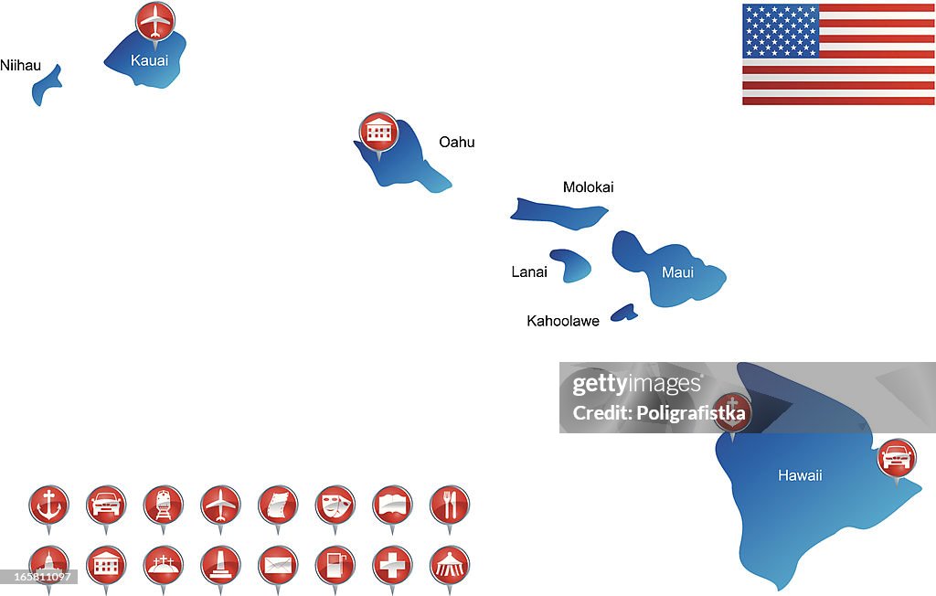 Map of Hawaii