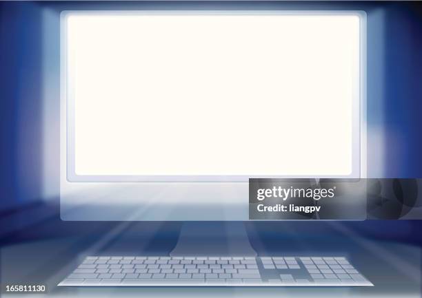 Left Computer Backround Desktop Computer Screen Background High Res Vector Graphics - Getty Images