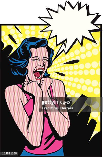 ilustraciones, imágenes clip art, dibujos animados e iconos de stock de desesperado mujer - screaming