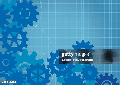 Cogs Background Blueprint Cogs Background Blueprint