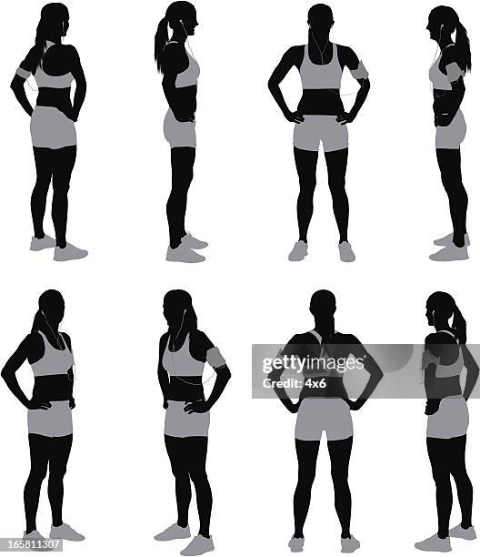 multiple images of a female athlete - 運動員 幅插畫檔、美工圖案、卡通及圖標