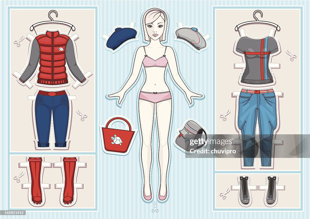 Paper doll.