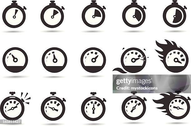 time symbols - excess icon stock illustrations