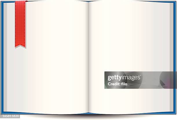 stockillustraties, clipart, cartoons en iconen met open book - los