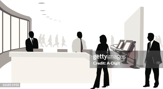 Trade Show Booth Vector Silhouette Trade Show Booth Vector Silhouette