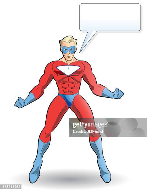 super hero power stance - exercise mask stock illustrations