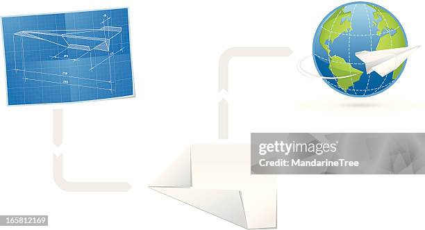design and development - aircraft engineer stock illustrations