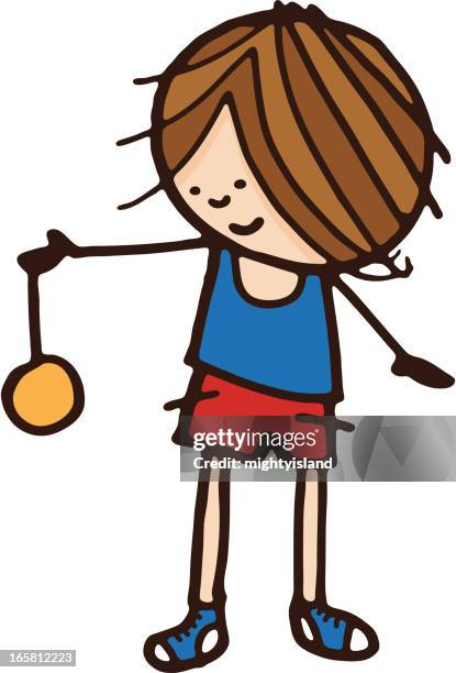 boy with a gold medal - taking the plunge stock illustrations