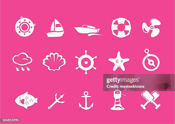 stockillustraties, clipart, cartoons en iconen met metro nautical icons - porthole