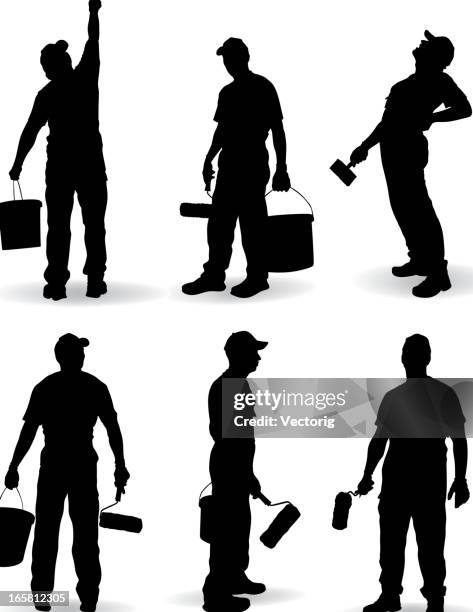 house painter - remodeling stock illustrations