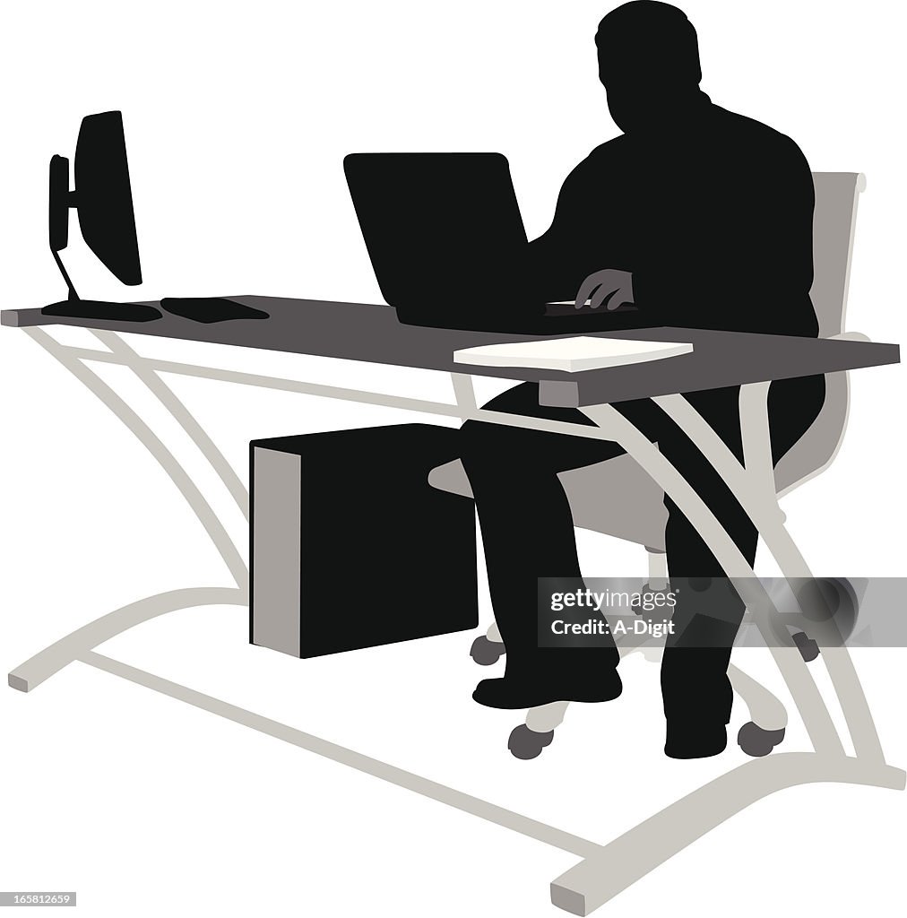 Home Productivity Vector Silhouette