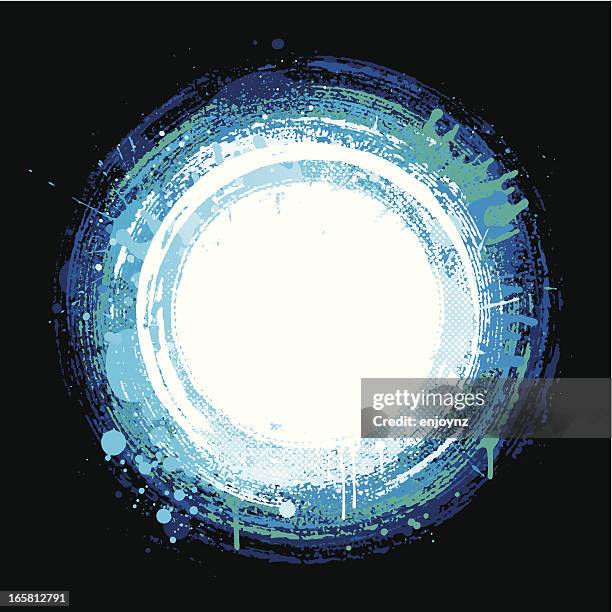 vibrant splash background - paint circle stock illustrations
