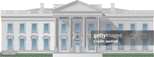 white haus - white house stock-grafiken, -clipart, -cartoons und -symbole