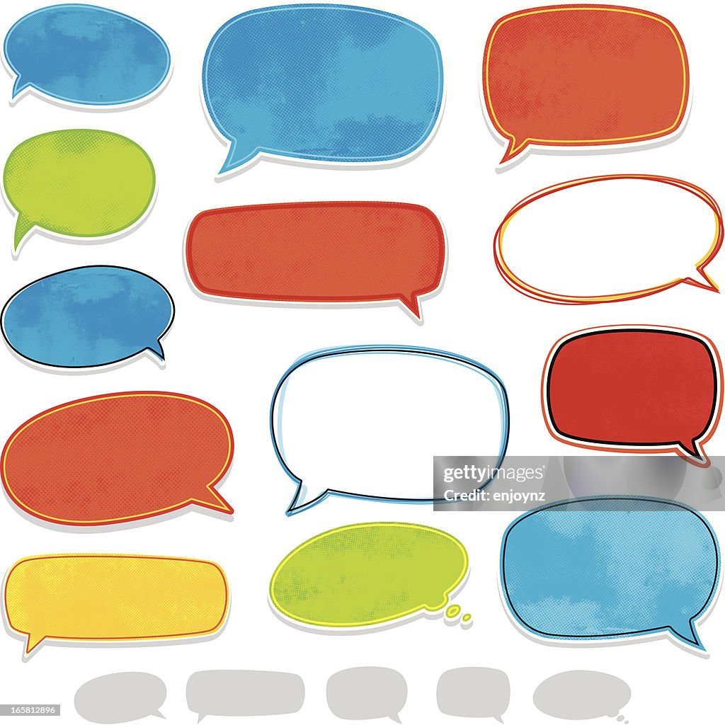 Fun speech bubbles